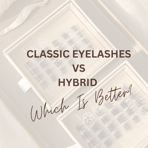 Classic eyelashes vs hybrid